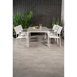 Levels bord 160/240 + Santorini Lenestol Venture Design Spisegruppe