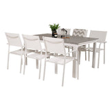 Levels bord 160/240 + Santorini Lenestol Venture Design Spisegruppe