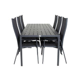Pause Spisebord 205*90 + Copacabana Lenestol Venture Design Spisegruppe
