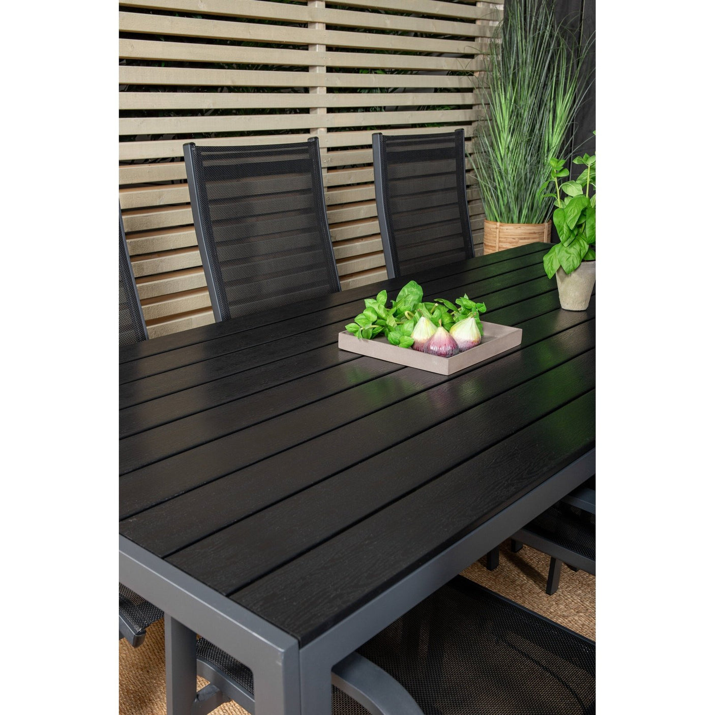 Pause Spisebord 205*90 + Copacabana Lenestol Venture Design Spisegruppe