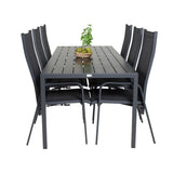 Pause Spisebord 205*90 + Copacabana Lenestol Venture Design Spisegruppe