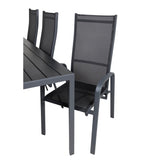 Pause Spisebord 205*90 + Copacabana Lenestol Venture Design Spisegruppe