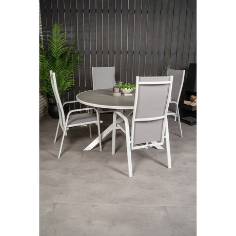 Parma Bord ø 140 + Copacabana Lenestol Venture Design Spisegruppe