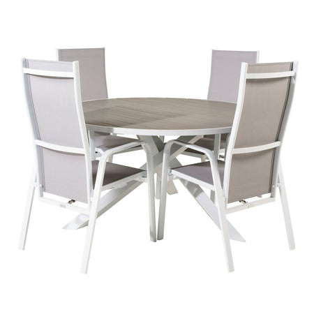 Parma Bord ø 140 + Copacabana Lenestol Venture Design Spisegruppe