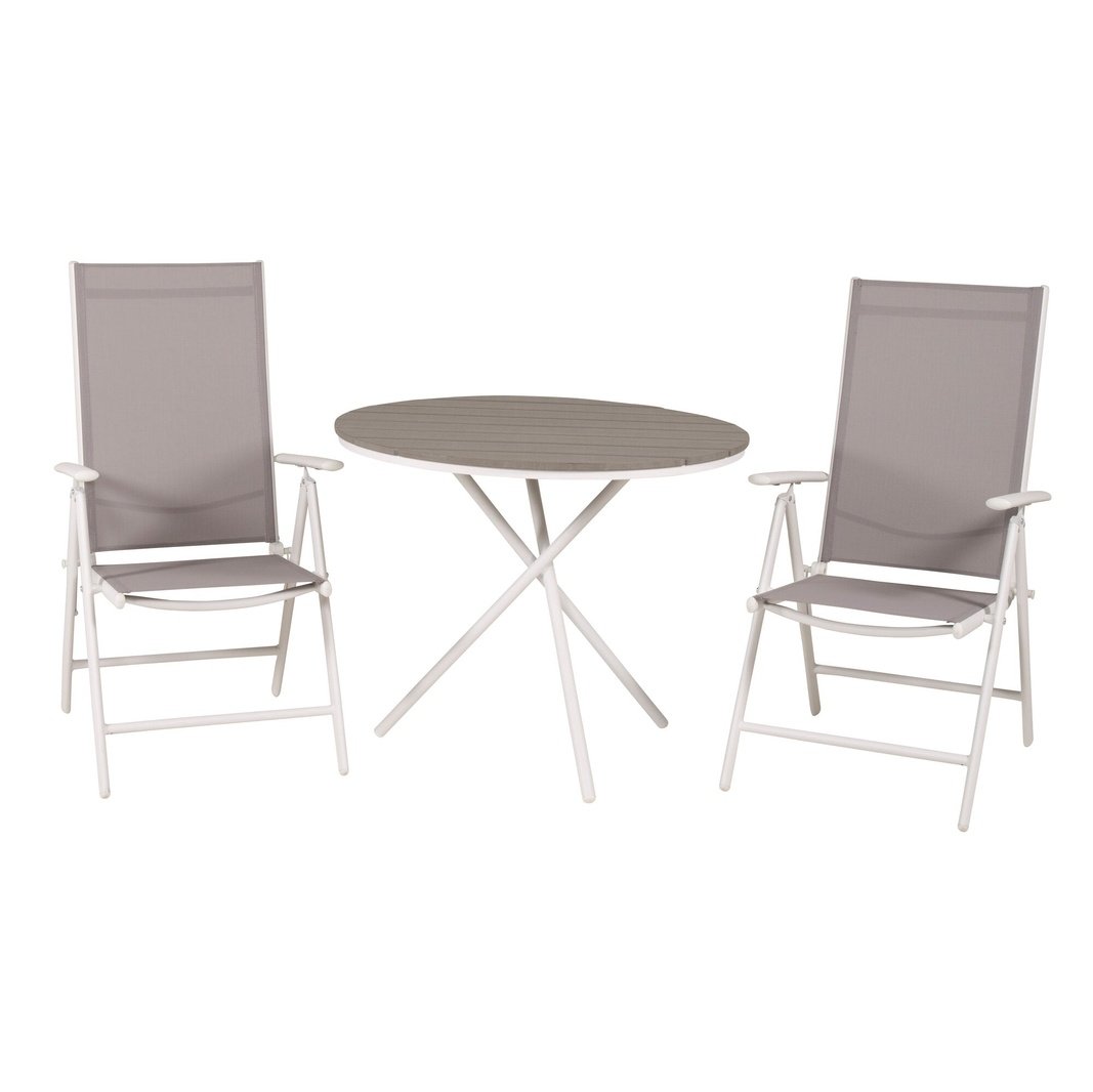 Parma cafébord ø90 + Break stoler Venture Design Spisegruppe