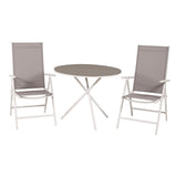 Parma cafébord ø90 + Break stoler Venture Design Spisegruppe