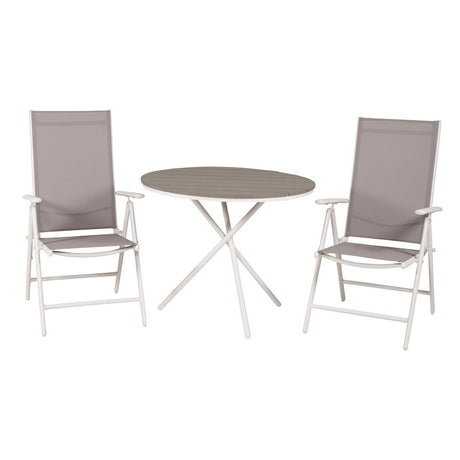 Parma cafébord ø90 + Break stoler Venture Design Spisegruppe
