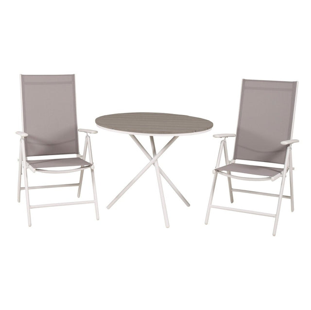 Parma cafébord ø90 + Break stoler Venture Design Spisegruppe