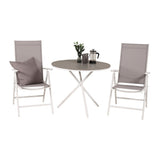 Parma cafébord ø90 + Break stoler Venture Design Spisegruppe
