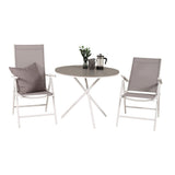 Parma cafébord ø90 + Break stoler Venture Design Spisegruppe