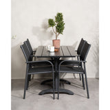 Denver Cafébord 120*70 + Santorini Armlenstol Venture Design Spisegruppe