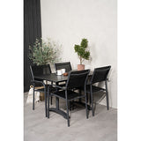 Denver Cafébord 120*70 + Santorini Armlenstol Venture Design Spisegruppe