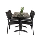 Denver Cafébord 120*70 + Santorini Armlenstol Venture Design Spisegruppe