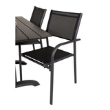 Denver Cafébord 120*70 + Santorini Armlenstol Venture Design Spisegruppe