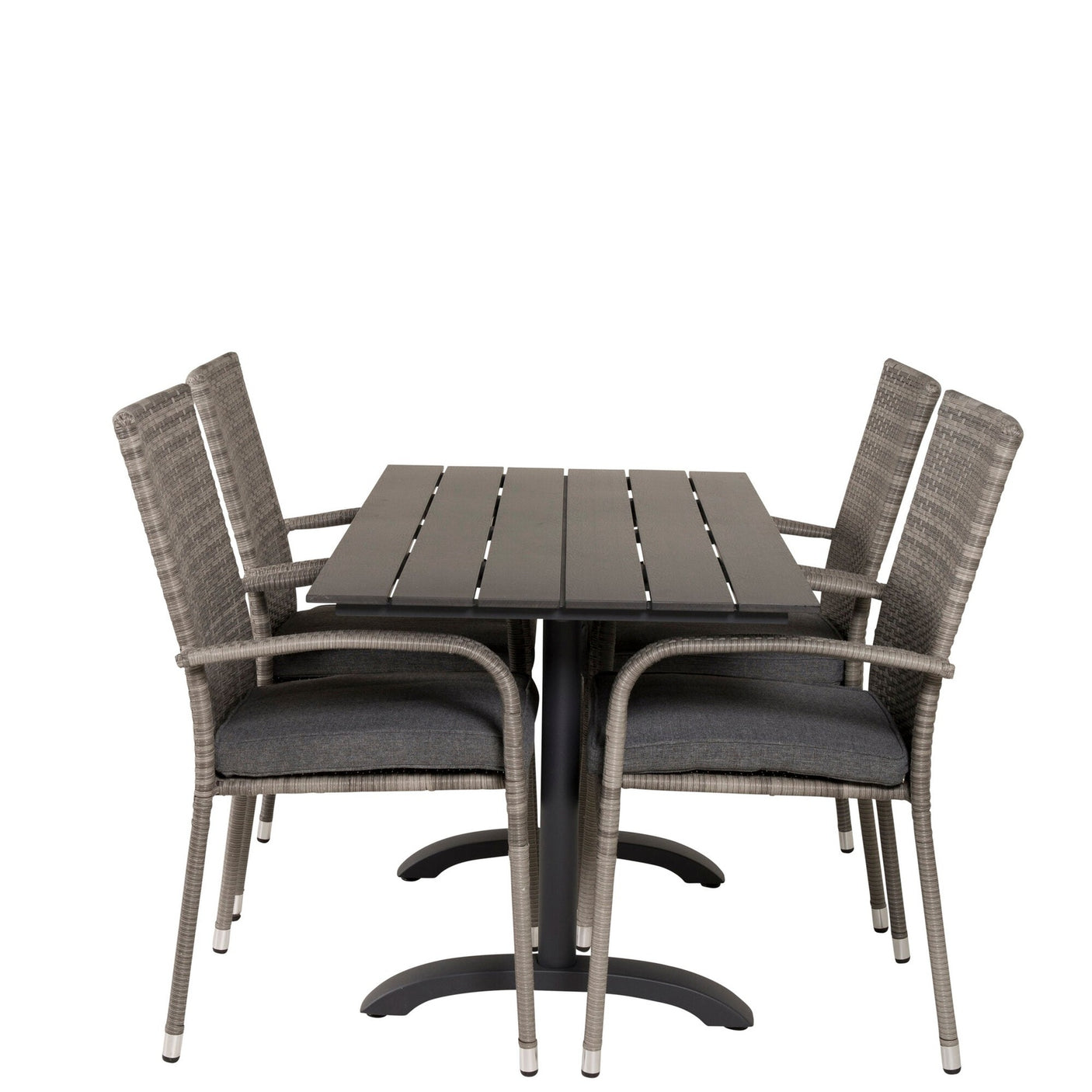 Denver Café Bord 120*70 + Anna Armstol Venture Design Spisegruppe