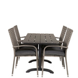 Denver Café Bord 120*70 + Anna Armstol Venture Design Spisegruppe