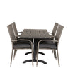 Denver Café Bord 120*70 + Anna Armstol Venture Design Spisegruppe