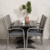 Denver Café Bord 120*70 + Anna Armstol Venture Design Spisegruppe