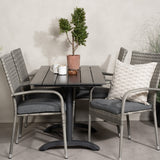 Denver Café Bord 120*70 + Anna Armstol Venture Design Spisegruppe