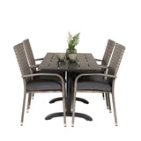 Denver Café Bord 120*70 + Anna Armstol Venture Design Spisegruppe