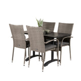 Denver Café Bord 120*70 + Anna Armstol Venture Design Spisegruppe