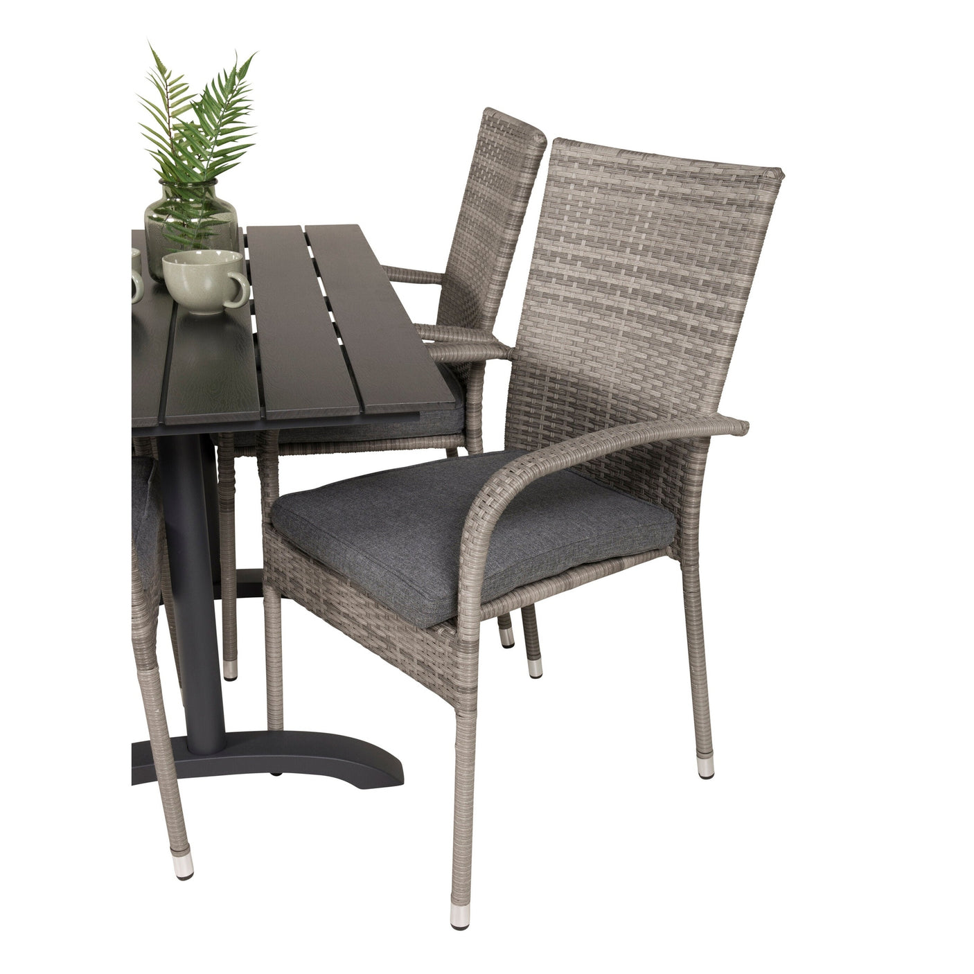 Denver Café Bord 120*70 + Anna Armstol Venture Design Spisegruppe