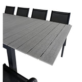 Levels bord 160/240 + Santorini Lenestol Venture Design Spisegruppe