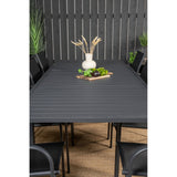 Marbella bord 160/240/ Santorini Armlenstol Venture Design Spisegruppe