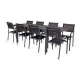 Marbella bord 160/240/ Santorini Armlenstol Venture Design Spisegruppe