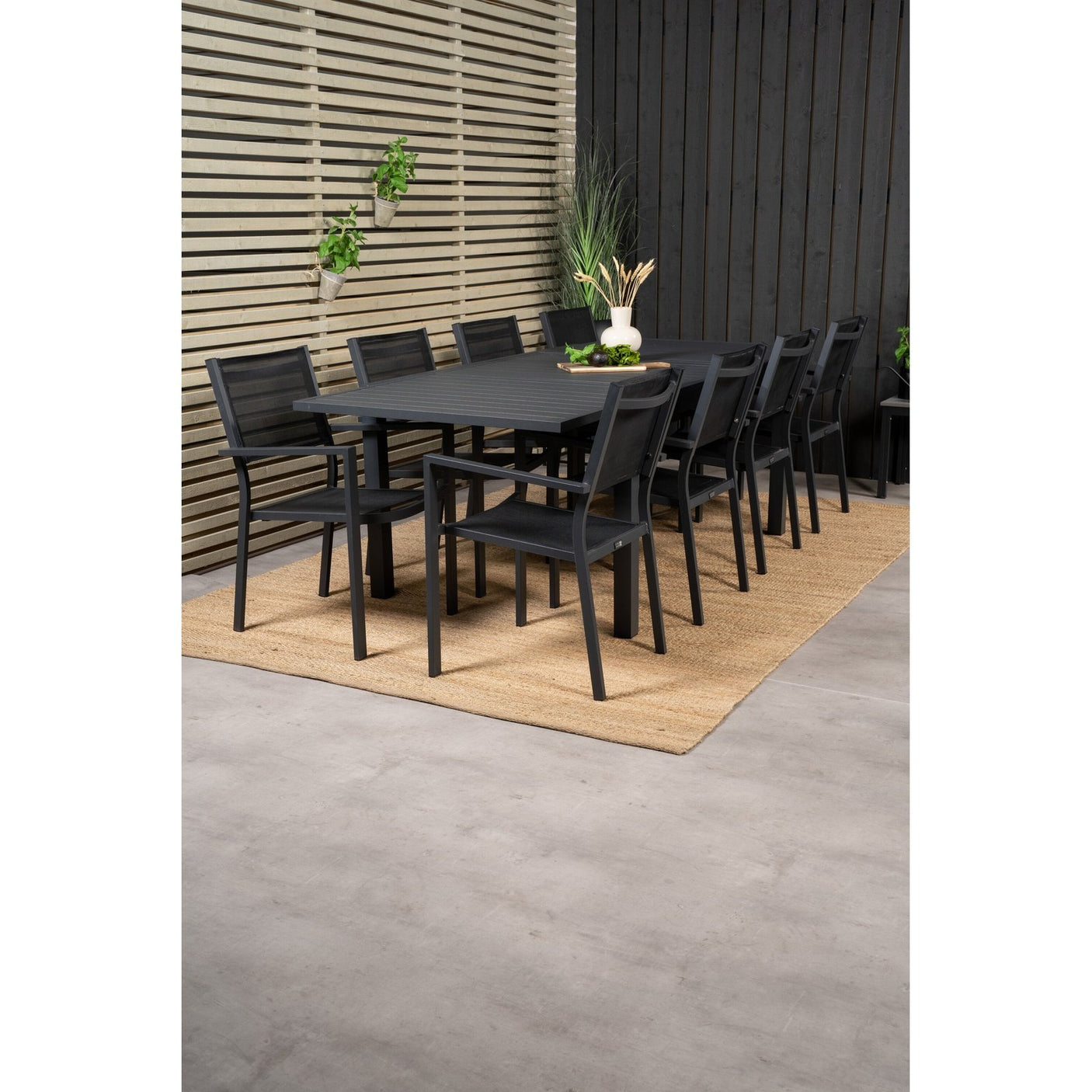 Marbella bord 160/240 + Copacabana Venture Design Spisegruppe