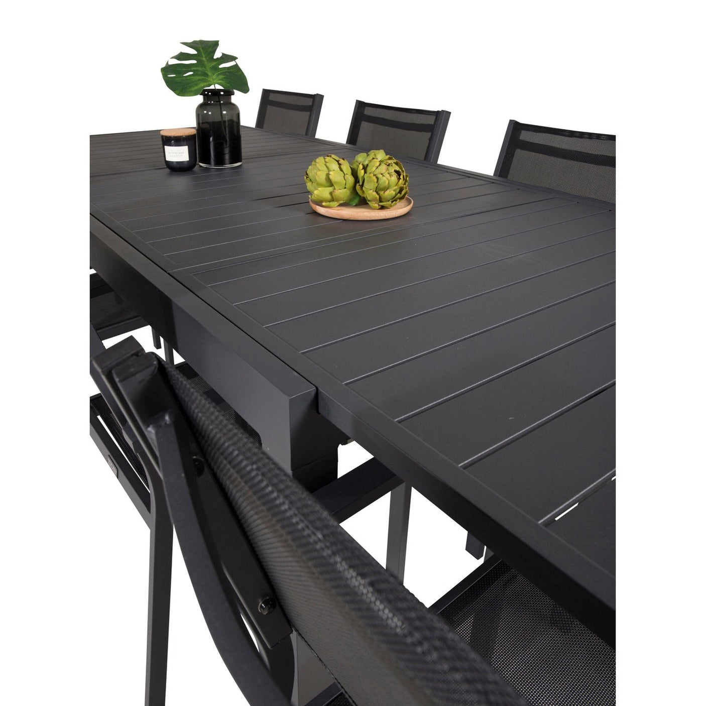 Marbella bord 160/240 + Copacabana Venture Design Spisegruppe