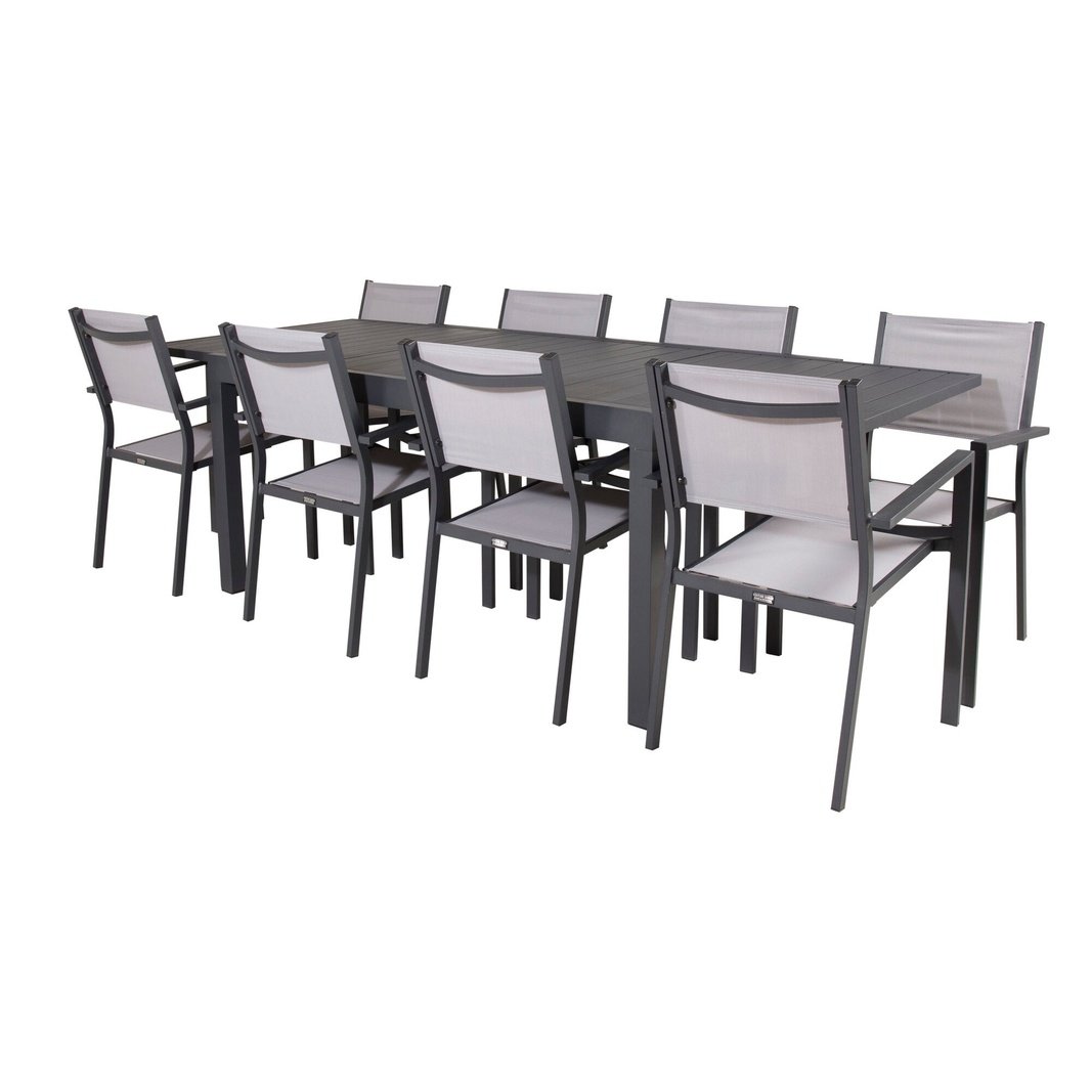 Marbella Spisebord 160/240*100*H75 + Copacabana Armstol / Venture Design Spisegruppe