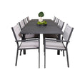 Marbella Spisebord 160/240*100*H75 + Copacabana Armstol / Venture Design Spisegruppe