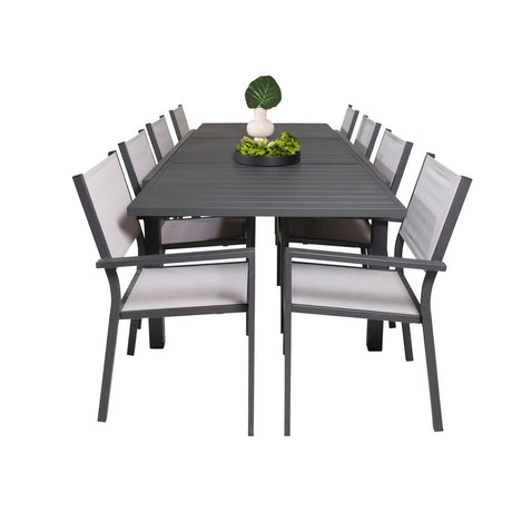 Marbella Spisebord 160/240*100*H75 + Copacabana Armstol / Venture Design Spisegruppe