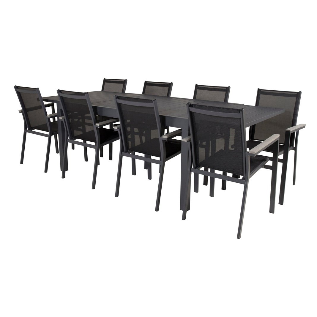 Marbella Spisebord 160/240*100*H75 + Parma Armstol Venture Design Spisegruppe