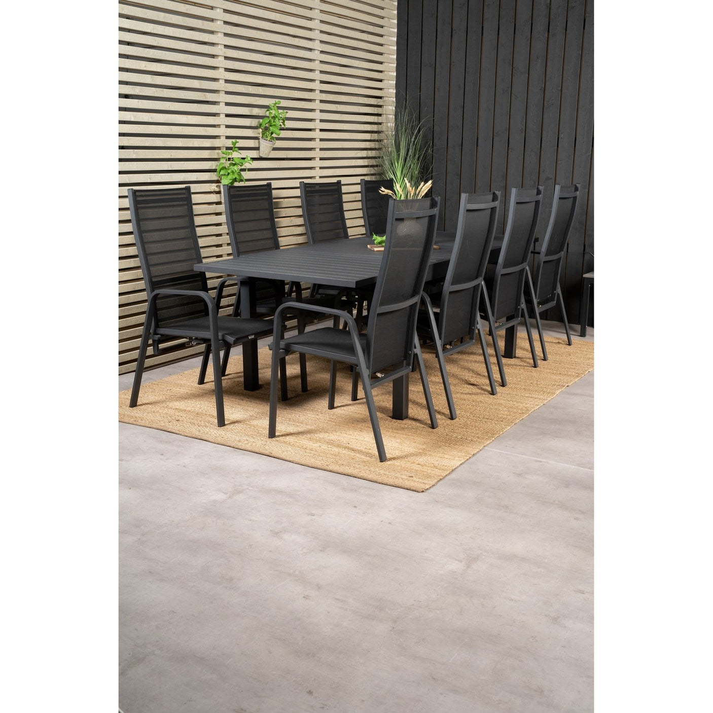 Marbella Spisebord 160/240*100*H75 + Copacabana Lenestol Venture Design Spisegruppe