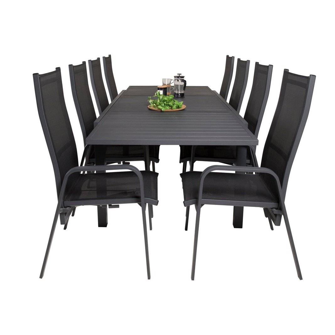 Marbella Spisebord 160/240*100*H75 + Copacabana Lenestol Venture Design Spisegruppe