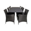 Marbella Spisebord 160/240*100*H75 + Knick Armstol Venture Design Spisegruppe