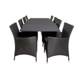 Marbella Spisebord 160/240*100*H75 + Knick Armstol Venture Design Spisegruppe