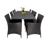 Marbella Spisebord 160/240*100*H75 + Knick Armstol Venture Design Spisegruppe