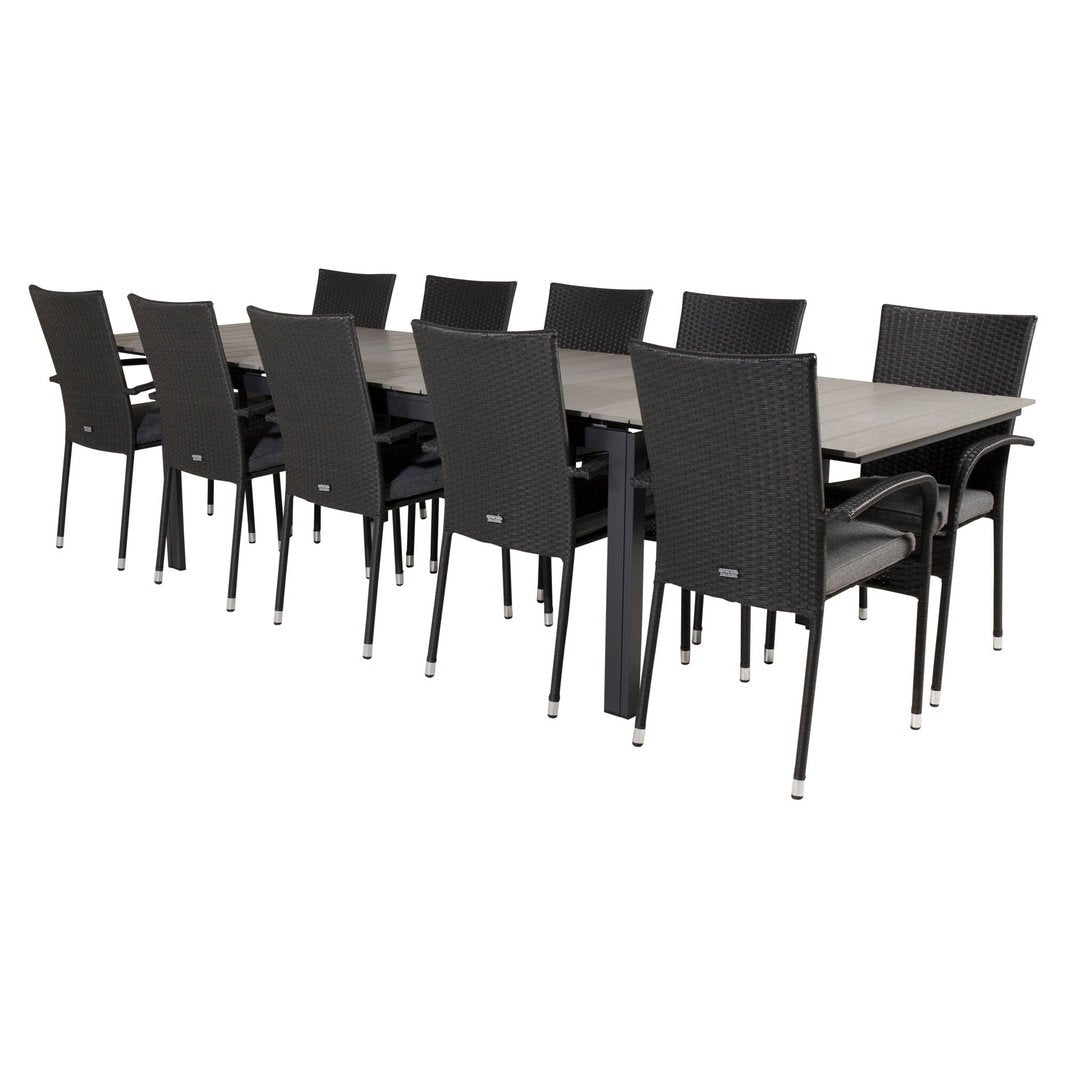 Levels bord 229/310/ Anna stoler 10 Venture Design Spisegruppe