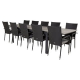 Levels bord 229/310/ Anna stoler 10 Venture Design Spisegruppe