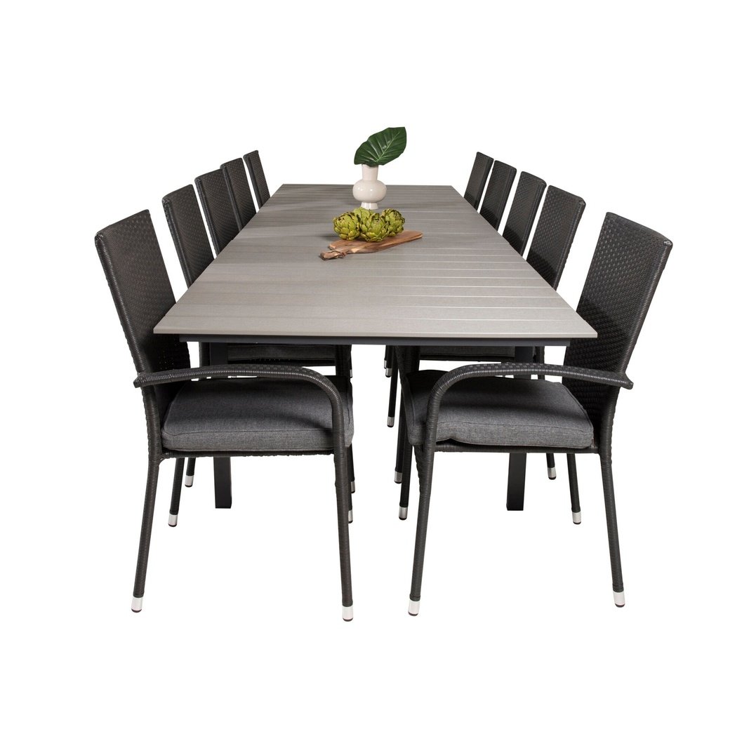 Levels bord 229/310/ Anna stoler 10 Venture Design Spisegruppe
