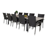 Levels bord 229/310/ Anna stoler 10 Venture Design Spisegruppe