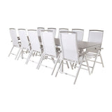 Levels Spisebord 224/324*100 + Albany stoler Venture Design Spisegruppe