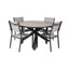 Parma Bord ø 140 + Copacabana Armlenstol Venture Design Spisegruppe