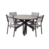 Parma Bord ø 140 + Copacabana Armlenstol Venture Design Spisegruppe
