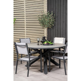 Parma Bord ø 140 + Copacabana Armlenstol Venture Design Spisegruppe