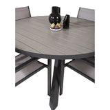 Parma Bord ø 140 + Copacabana Armlenstol Venture Design Spisegruppe