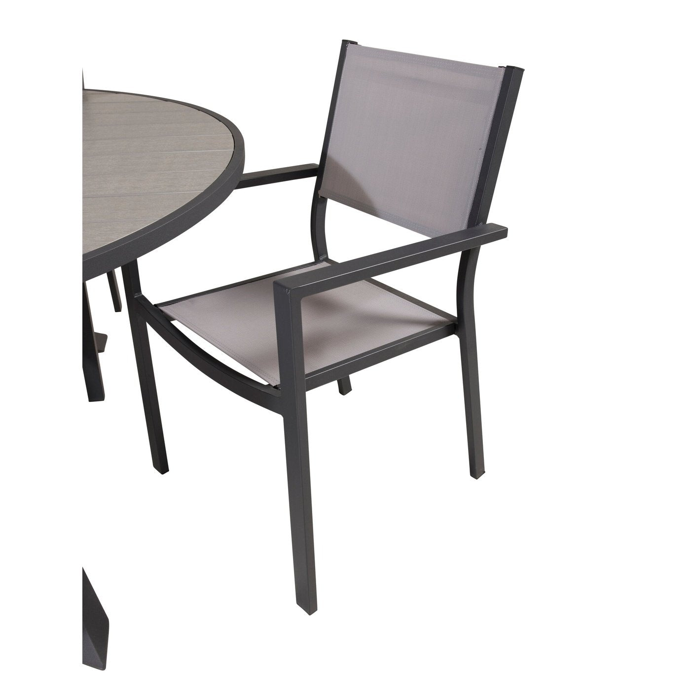 Parma Bord ø 140 + Copacabana Armlenstol Venture Design Spisegruppe